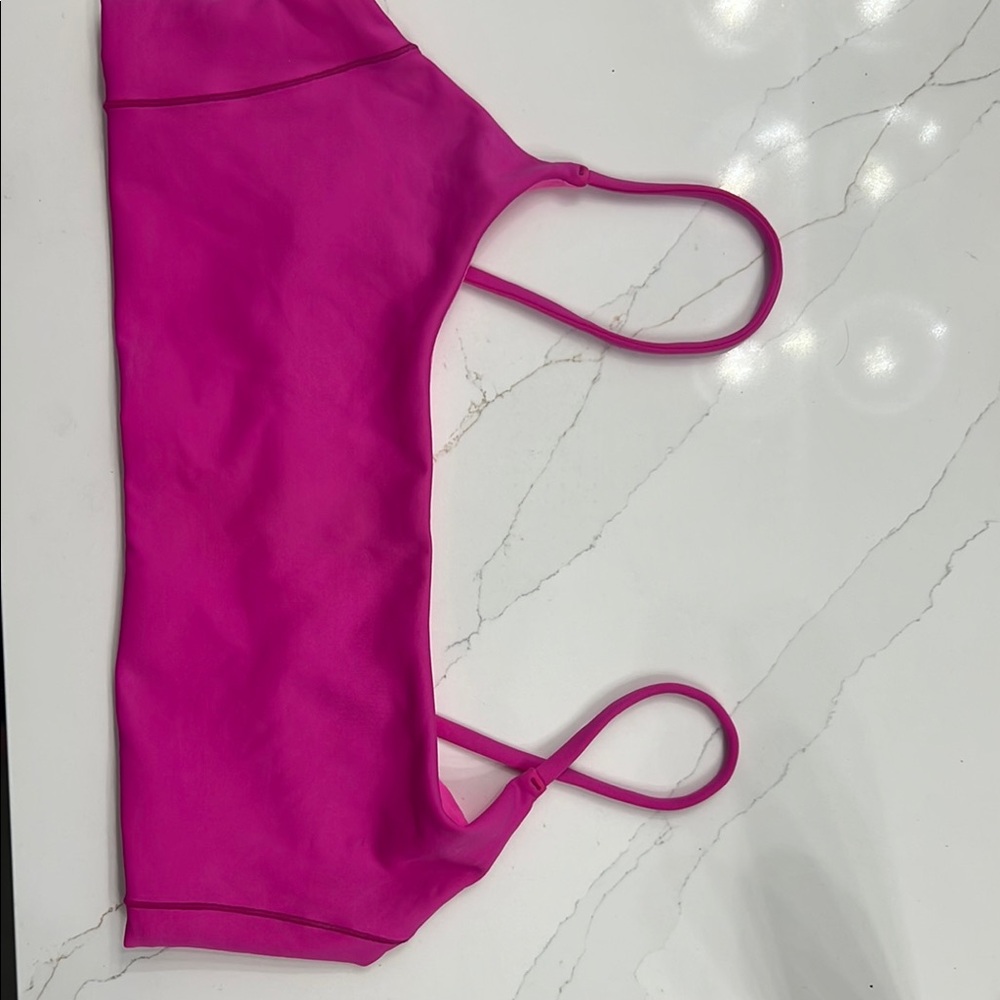 Left on Friday Pool days bikini top - hot pink